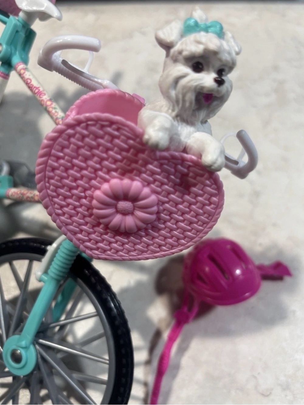 Mattel Barbie Vintage Doll Bike 1990s/2000 With Accessories VG+